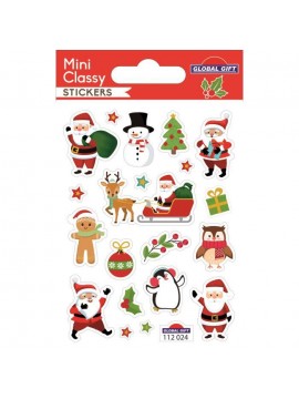 MINI CLASSY CHRISTMAS STICKERS 7.5X10CM 112024