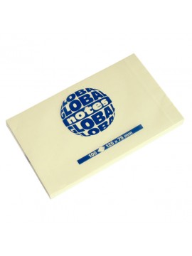 GLOBAL *NOTES ΧΑΡΤΑΚΙΑ ΚΙΤΡΙΝΑ 125X75MM 100Φ