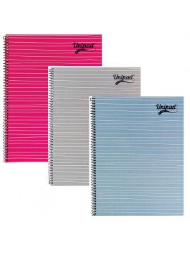 ΤΕΤΡΑΔΙΟ *ΣΠΙΡΑΛ A4 UNIPAD 160ΣΕΛ. 60 GSM 3 ΧΡΩΜΑΤΑ ΑΣΟΡΤΙ PUKKA