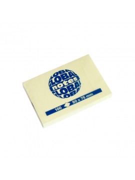 GLOBAL *NOTES ΧΑΡΤΑΚΙΑ ΚΙΤΡΙΝΑ 50X75MM 100Φ