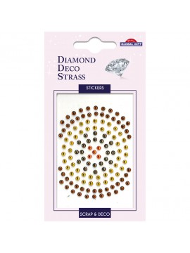 DDS DIAMOND DECO STRASS STICKERS 8X12CM 160088 GLOBAL GIFT