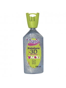 ΧΡΩΜΑΤΑ *3D DIAM'S 100ML GLITTER SILVER