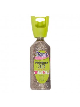 ΧΡΩΜΑΤΑ *3D DIAM'S 37ML GLITTER CHAMPAGNE