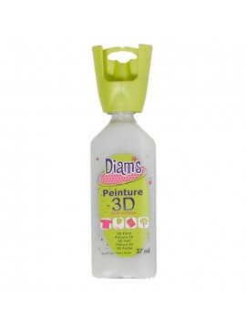 ΧΡΩΜΑΤΑ *3D DIAM'S 37ML GLITTER HOLOGRAPHIC SILVER