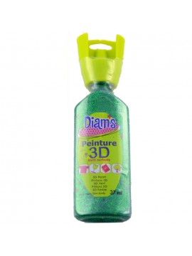 ΧΡΩΜΑΤΑ 3D DIAM'S 37ML GLITTER GREEN