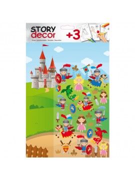 STORY *DECOR STICKERS 18X25CM+STICKERS+3 ΠΡΟEKΤΥΠΩΜ. ΦΥΛΛΑ 284002 GLOBAL GIFT