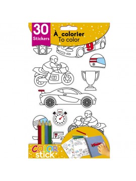 COLOR *STICKERS 14X20CM+4 ΞΥΛΟΜΠΟΓΙΕΣ ΚΟΝΤΕΣ+3 ΠΡΟEKΤΥΠΩΜ. ΦΥΛΛΑ 282004 GLOBAL GIFT