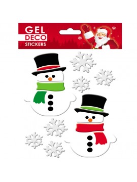 CHRISTMAS GEL STICKERS 13,5X15CM GN74 GLOBAL GIFT