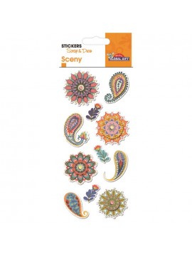 *SCENY STICKERS 7X14CM 440203 GLOBAL GIFT