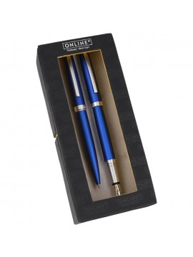 ΣΤΥΛΟ ΚΑΙ ΠΕΝΑ ELEGANZA SATIN BLUE ΣΕ ΚΟΥΤΙ ONLINE