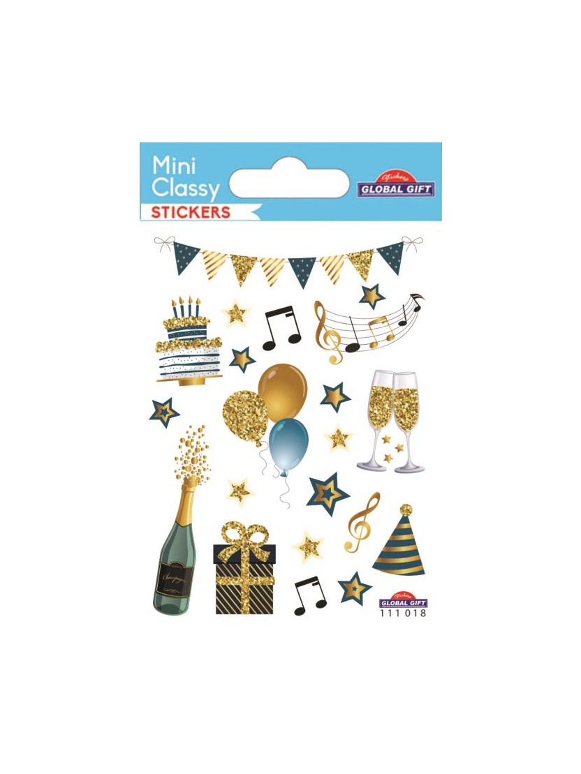 MINI CLASSY STICKERS 7X10CM 111018 GLOBAL GIFT Delendas.gr
