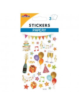 PAPERY STICKERS 8X13CM 145122 GLOBAL GIFT