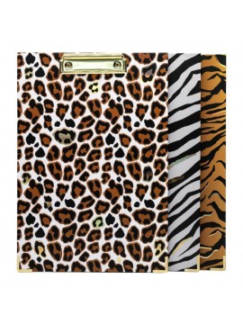 ΠΙΑΣΤΡΑ *ΜΟΝΗ ΧΑΡΤΙΝΗ Α4 WILD 3 ΑΣΟΡΤΙ FANCY ΣΧΕΔΙΑ (LEOPARD-ZEBRA-TIGER) PUKKA