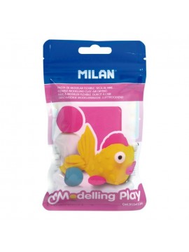 ΠΗΛΟΣ MODELLING PLAY ΡΟΖ 100G ΚΟΥΤΙ 12 ΤΕΜΑΧΙΩΝ MILAN