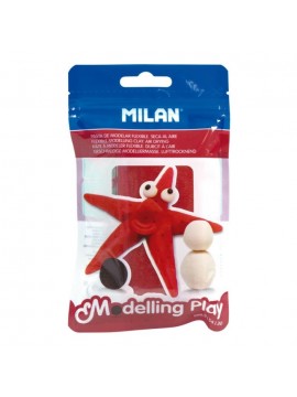 ΠΗΛΟΣ MODELLING PLAY ΚΟΚΚΙΝΟΣ 100G ΚΟΥΤΙ 12 ΤΕΜΑΧΙΩΝ MILAN