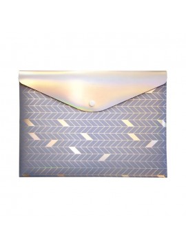 ΦΑΚΕΛΟΣ ΚΟΥΜΠΙ GLEE STUD PP A4 ΧΡΩΜΑ LIGHT BLUE PUKKA