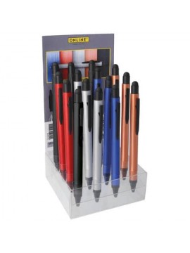 ΣΤΥΛΟ ALU STYLUS BP + STYLUS TIP ΣΤΑΝΤ 15 ΤΕΜΑΧΙΩΝ 5 ΑΣΟΡΤΙ ΧΡΩΜΑΤΑ ONLINE