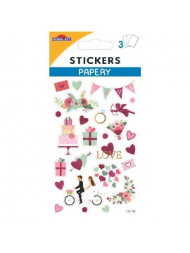PAPERY STICKERS 8X13CM 145128 GLOBAL GIFT