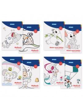 ΒΙΒΛΙΟ ΖΩΓΡΑΦΙΚΗΣ (COLOURING BOOK) A4, 4 ΔΙΑΦΟΡΕΤΙΚΟΙ ΤΥΠΟΙ, 8 ΔΙΑΦΟΡΕΤΙΚΑ ΣΧΕΔΙΑ, STYLEX