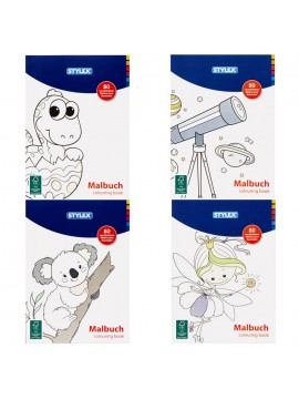 ΒΙΒΛΙΟ ΖΩΓΡΑΦΙΚΗΣ (COLOURING BOOK) A4 80ΣΕΛ., 80 ΔΙΑΦΟΡΕΤΙΚΑ ΣΧΕΔΙΑ, 4 ΔΙΑΦ. ΕΞΩΦΥΛΛΑ STYLEX
