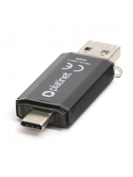 USB STICK 3.2 TYPE C (ΥΠΟΔΟΧΗ ΔΙΠΛΗΣ ΟΨΗΣ) 32GB  ΜΑΥΡΟ PLATINET