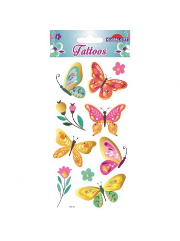 TTG TEMPORARY TATOOS 9X15CM 153182 GLOBAL GIFT