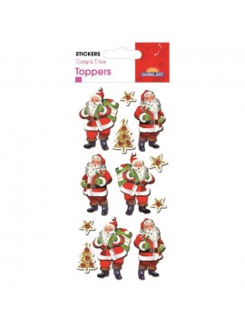 TOPPER CHRISTMAS STICKERS 8X12CM 510081 GLOBAL GIFT