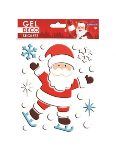 CHRISTMAS GEL STICKERS 13,5X15CM 310509 GLOBAL GIFT