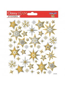 CLASSY CHRISTMAS STICKERS 15X17CM 210553 GLOBAL GIFT