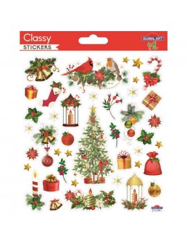 CLASSY CHRISTMAS STICKERS 15X17CM 212041 GLOBAL GIFT