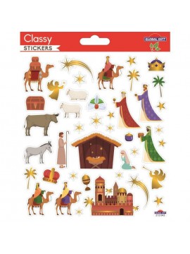 CLASSY CHRISTMAS STICKERS 15X17CM 212043 GLOBAL GIFT