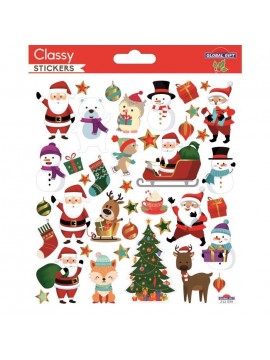 CLASSY CHRISTMAS STICKERS 15X17CM 212039 GLOBAL GIFT
