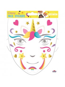 CLASSY FACE STICKERS 15X17CM 211051 GLOBAL GIFT