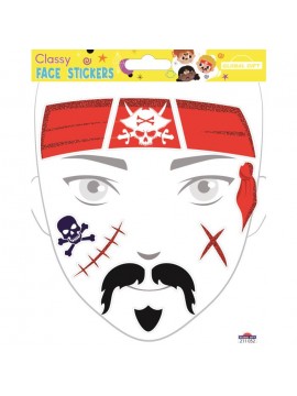 CLASSY FACE STICKERS 15X17CM 211052 GLOBAL GIFT