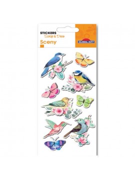 SCENY STICKERS 7X14CM 440235 GLOBAL GIFT