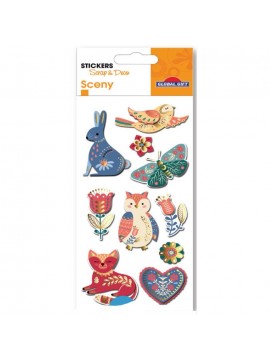 SCENY STICKERS 7X14CM 440236 GLOBAL GIFT