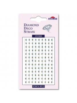 DDS DIAMOND DECO STRASS STICKERS 8X12CM 160003