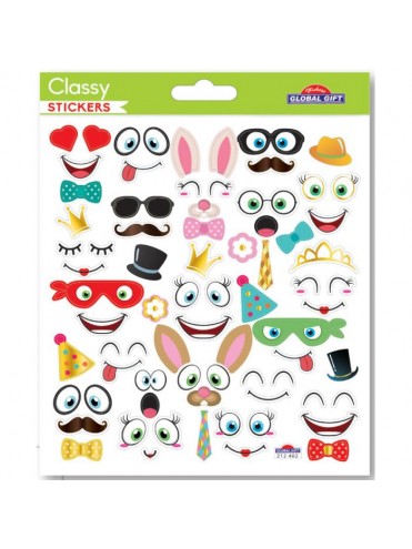 CLASSY EASTER STICKERS 15X17CM 212402 GLOBAL GIFT