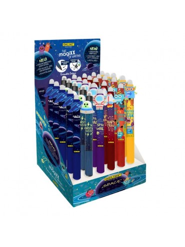 ΣΤΥΛΟ GEL MAGIXX FUN SPACE  ΜΕ ΜΕΛΑΝΙ ΜΠΛΕ ΠΟΥ ΣΒΗΝΕΙ (REFILLABLE), 6 ΑΣΟΡΤΙ ΣΧΕΔΙΑ, ΣΤΑΝΤ 30 ΤΕΜΑΧΙΩΝ ONLINE