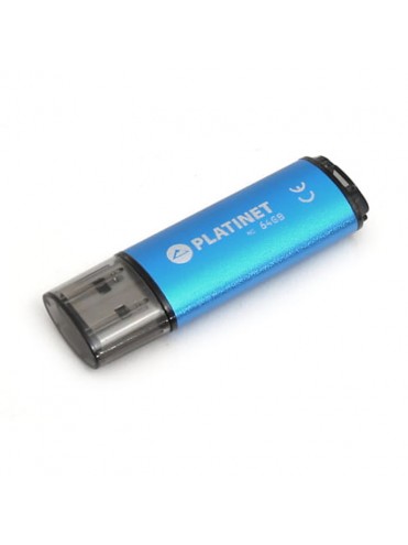 USB STICK 2.0 X-DEPO 64GB ΜΠΛΕ PLATINET