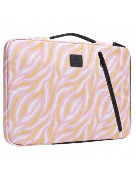 ΘΗΚΗ 2 ΘΕΣΕΩΝ ΜΕ ΦΕΡΜΟΥΑΡ ΓΙΑ LAPTOP 13-14'' (ΜΕΓ. 37X28X2.5 CM), ΣΧΕΔΙΟ NUDE EXACOMPTA