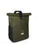 ΣΑΚΙΔΙΟ ΠΛΑΤΗΣ ROLL TOP  ΜΕ ΦΕΡΜΟΥΑΡ ΓΙΑ LAPTOP 15'' (ΜΕΓ. 45X30X13CM - 18LT ROLLED 22LT UNROLLED), ΧΡΩΜΑ ΧΑΚΙ PANTONE