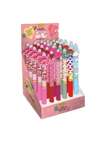 ΣΤΥΛΟ GEL MAGIXX FUN LOVE AND PEACE ΜΕ ΜΕΛΑΝΙ ΜΠΛΕ ΠΟΥ ΣΒΗΝΕΙ (REFILLABLE), 6 ΑΣΟΡΤΙ ΣΧΕΔΙΑ, ΣΤΑΝΤ 30 ΤΕΜΑΧΙΩΝ ONLINE