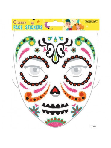 CLASSY FACE STICKERS 15X17CM 212353 GLOBAL GIFT