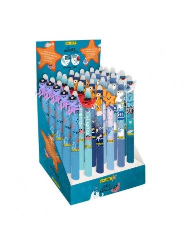 ΣΤΥΛΟ GEL MAGIXX FUN SEA WORLD  ΜΕ ΜΕΛΑΝΙ ΜΠΛΕ ΠΟΥ ΣΒΗΝΕΙ (REFILLABLE), 6 ΑΣΟΡΤΙ ΣΧΕΔΙΑ, ΣΤΑΝΤ 30 ΤΕΜΑΧΙΩΝ ONLINE