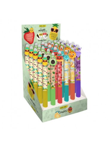 ΣΤΥΛΟ GEL MAGIXX FUN FRUITS  ΜΕ ΜΕΛΑΝΙ ΜΠΛΕ ΠΟΥ ΣΒΗΝΕΙ (REFILLABLE), 6 ΑΣΟΡΤΙ ΣΧΕΔΙΑ, ΣΤΑΝΤ 30 ΤΕΜΑΧΙΩΝ ONLINE