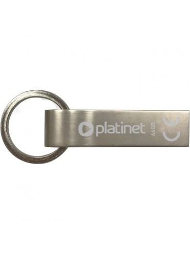 USB STICK 2.0 MINI-DEPO 64GB ΜΕ ΑΔΙΑΒΡΟΧΗ ΜΕΤΑΛΛΙΚΗ ΘΗΚΗ PLATINET