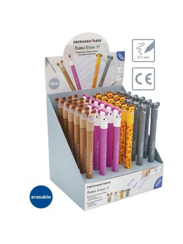 ΣΤΥΛΟ GEL ANIMAL ERASE IT 0.7 ΜΕ ΜΕΛΑΝΙ ΜΠΛΕ ΠΟΥ ΣΒΗΝΕΙ, 4 ΑΣΟΡΤΙ ΣΧΕΔΙΑ, ΣΤΑΝΤ NR2   36 ΤΕΜΑΧΙΩΝ EFA