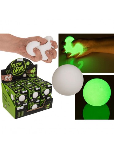 ANTISTRESS ΜΠΑΛΑ GLOW IN THE DARK, 7CM, ΣΤΑΝΤ 12 ΤΕΜΑΧΙΩΝ BLUE GIFTS