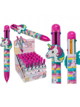 ΣΤΥΛΟ * 6ΧΡΩΜΟ ΣΧΕΔΙΟ UNICORN (14CM), ΣΤΑΝΤ 36 ΤΕΜΑΧΙΩΝ BLUE GIFTS